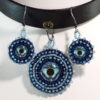 Blue Choker Necklace Set