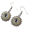 Silver Cats Eye Earrings