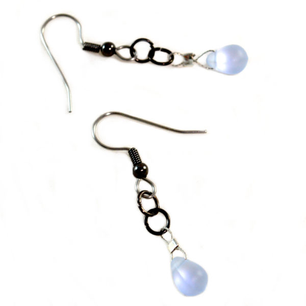 blue drop earrings