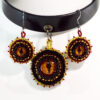 Dragon Choker and Earrings jewelry