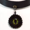 green evil eye pendant