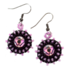 pink butterfly earrings