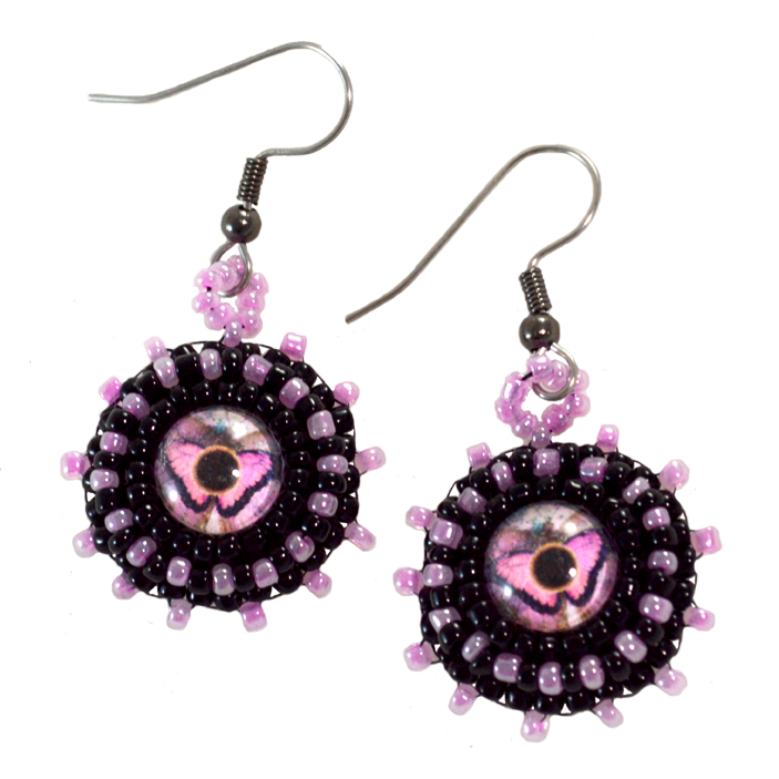 Womens Choker Necklace Pink Butterfly Pendant (Made to Order) Twisted