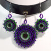 Purple Choker Necklace Set