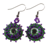 Purple Green Earrings