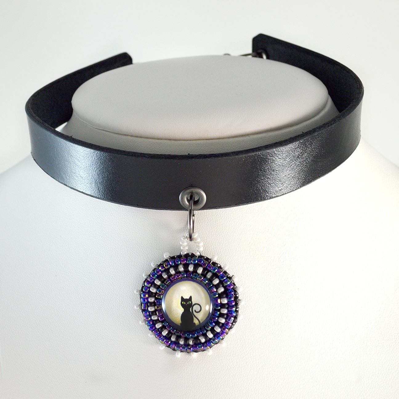 Cat Choker Necklace Halloween Jewelry Twisted Pixies