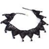 Black Lace Collar Necklace