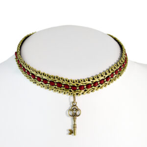 Ladies Choker Necklace with Key