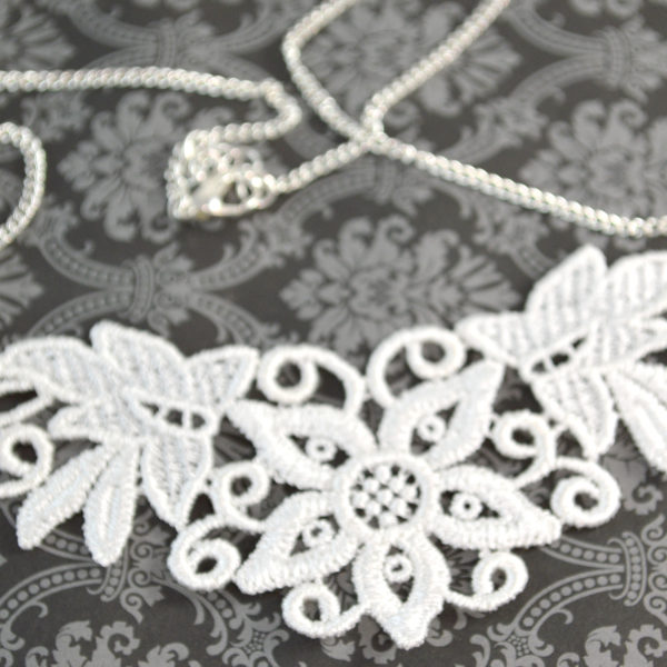 White Lace Necklace