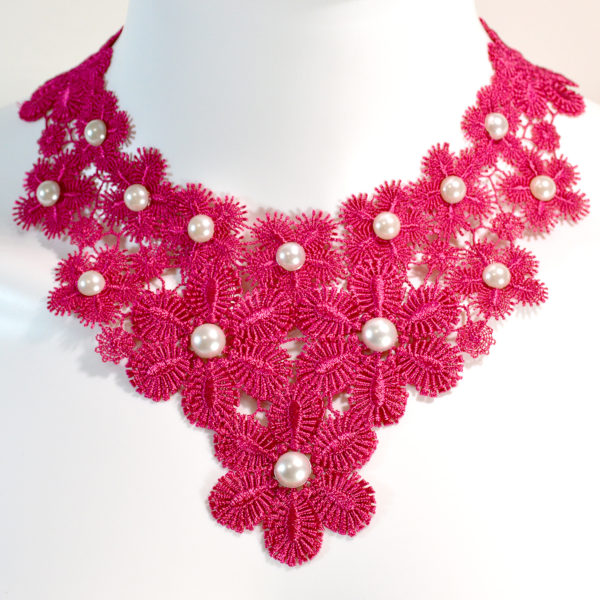 Pink Floral Necklace