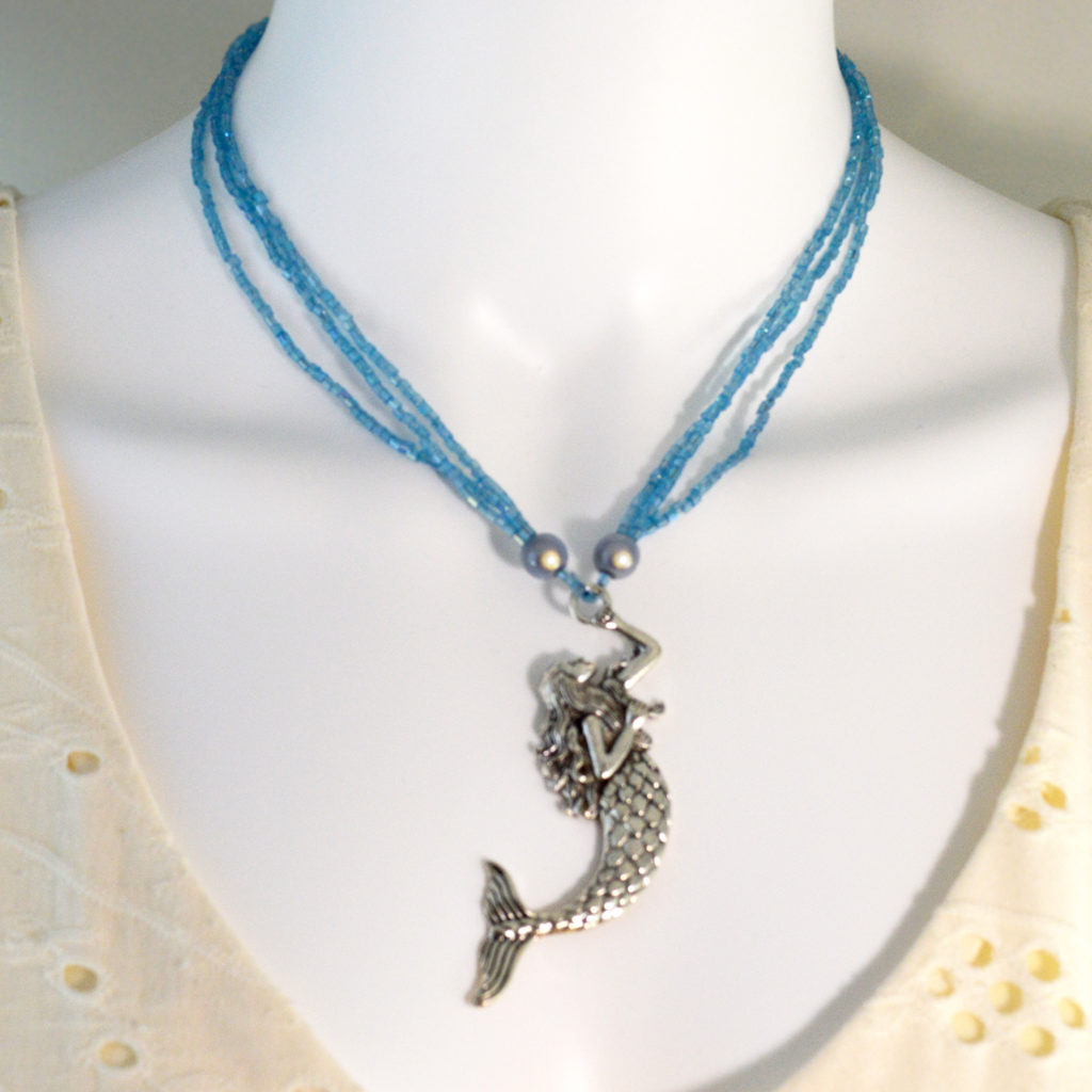 Mermaid Pendant Necklace – 17 to18 Inches – Twisted Pixies