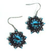 blue octopus eye earrings