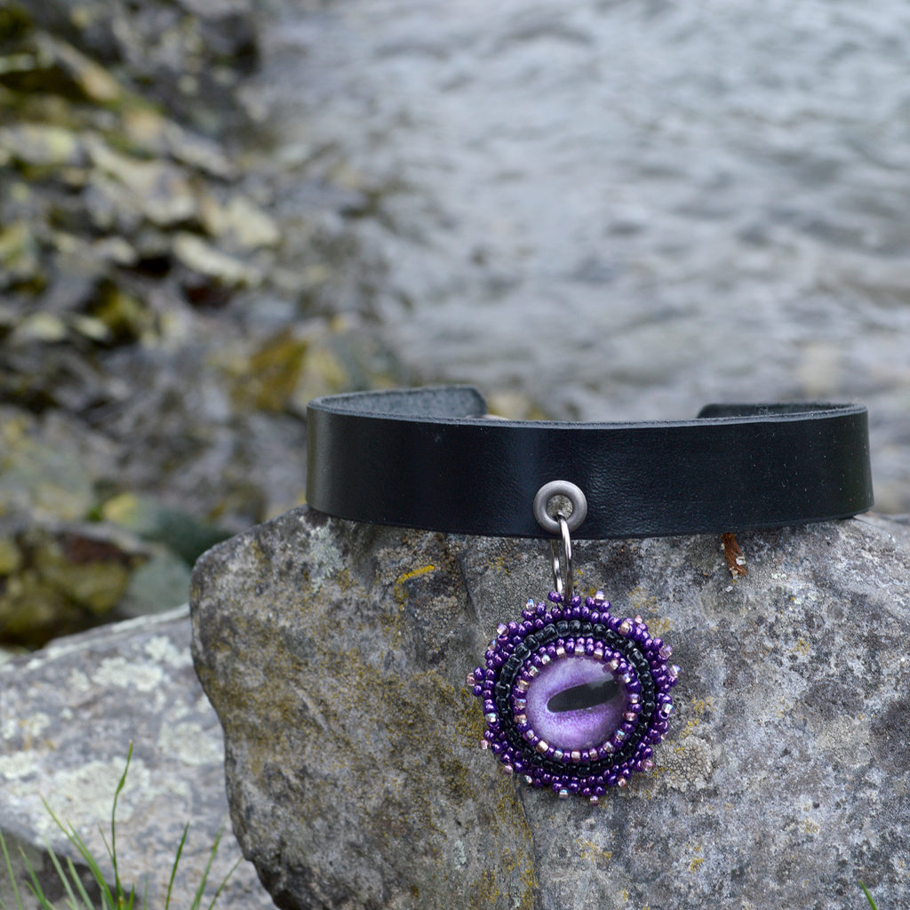 purple octopus choker