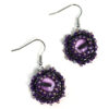 purple octopus eye earrings