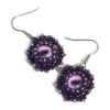 purple octopus eye earrings