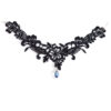 black crystal choker necklace