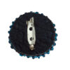 back of blue evil eye brooch