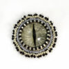 silver dragon eye brooch pin