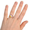 white rabbit lover gift ring