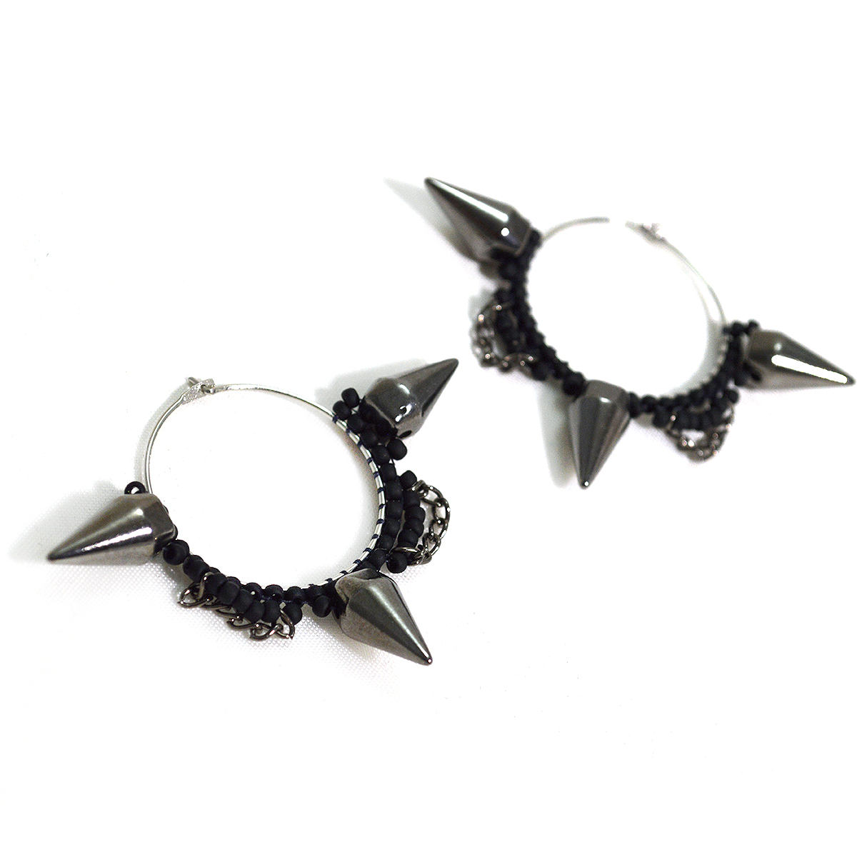 Hoop Spike Earrings Twisted Pixies