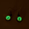 glow in the dark dragon eye earrings