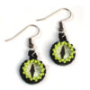 glow int he dark dragon eye earrings