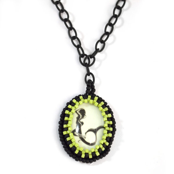 glow in the dark mermaid necklace