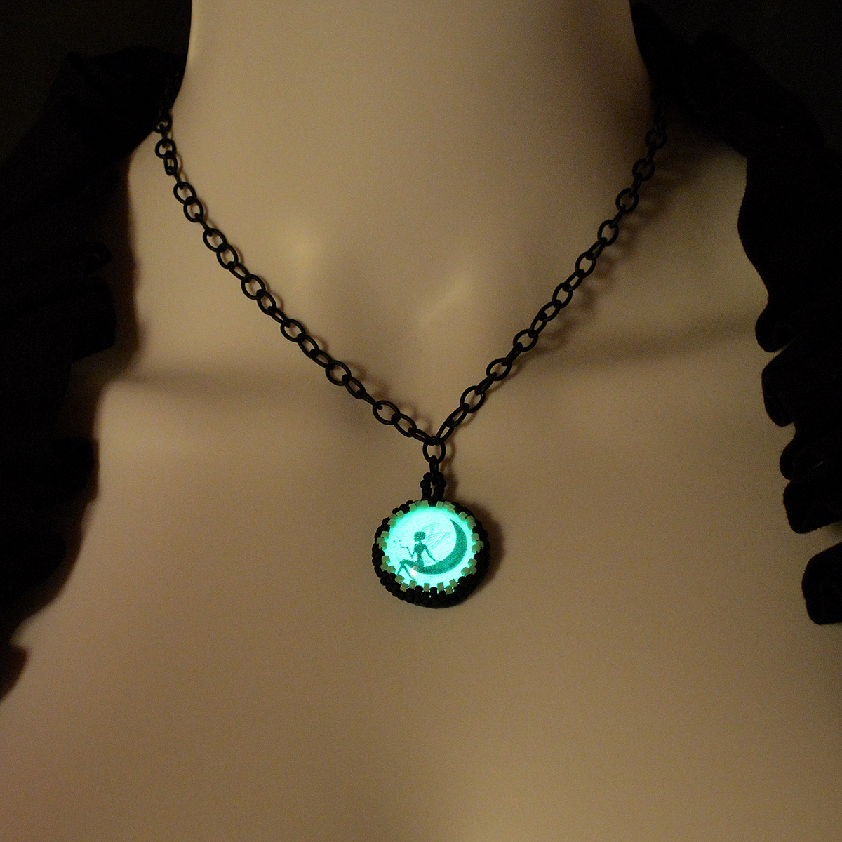Moon Fairy Glow in the Dark Necklace - Twisted Pixies
