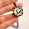 glow in the dark dark fairy moon necklace