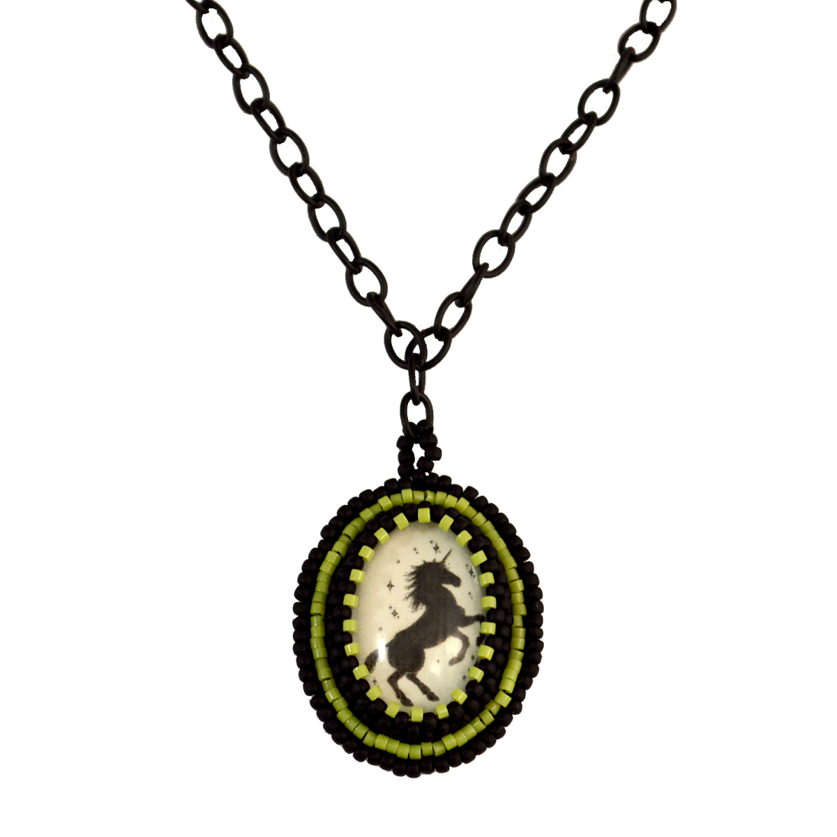 Unicorn Necklace Glow in the Dark Jewelry - Twisted Pixies