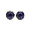 purple skull stud earring set