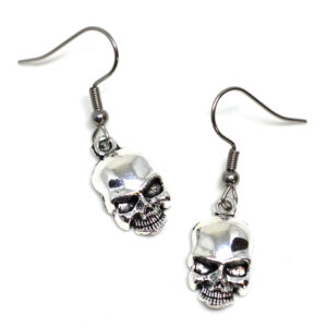 skull charm gothic earrings