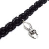 black lace spider skull halloween choker