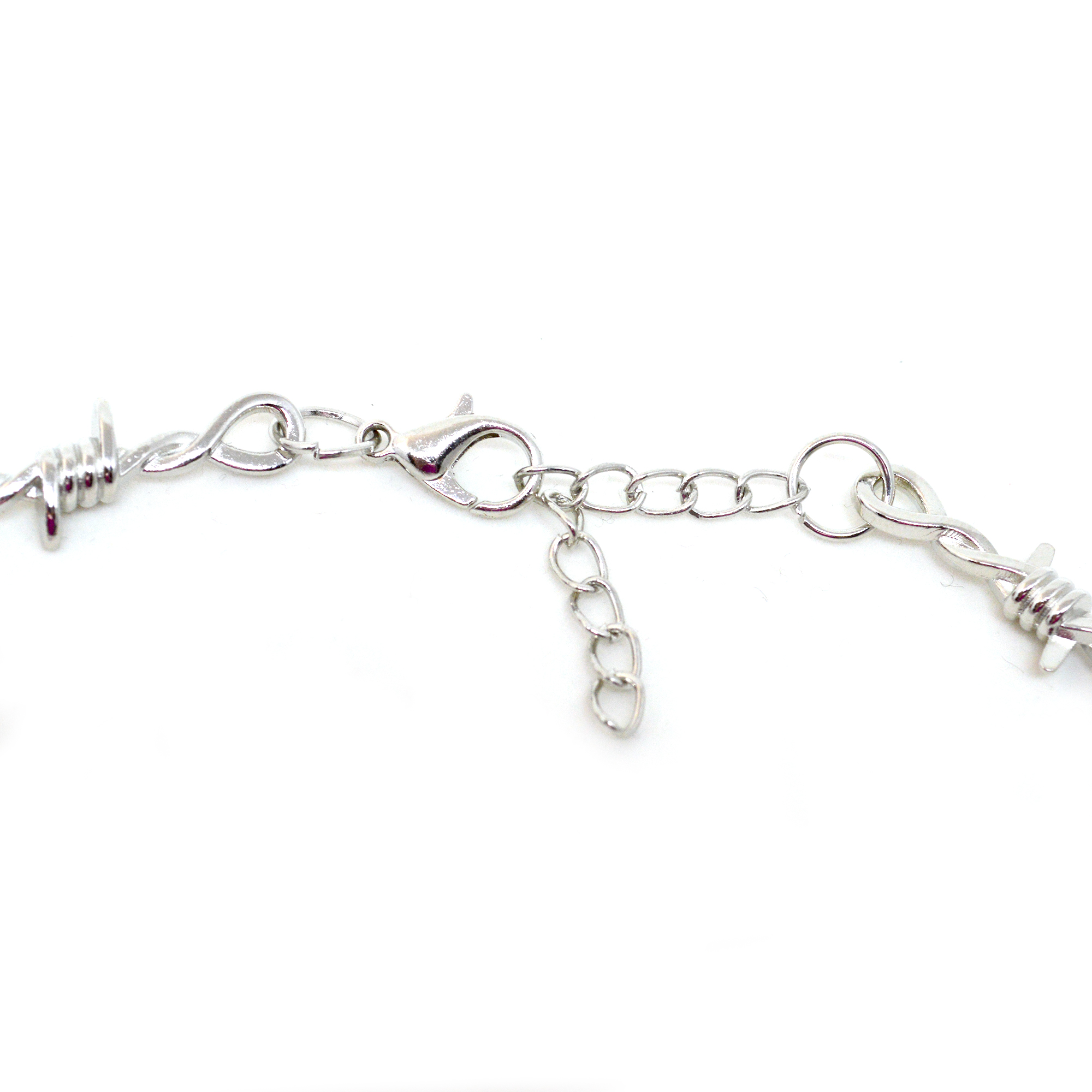 barbed wire necklace clasp