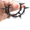 large spike hoop earrings nu goth jewelry