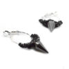 small spike hoop glam rock earrings