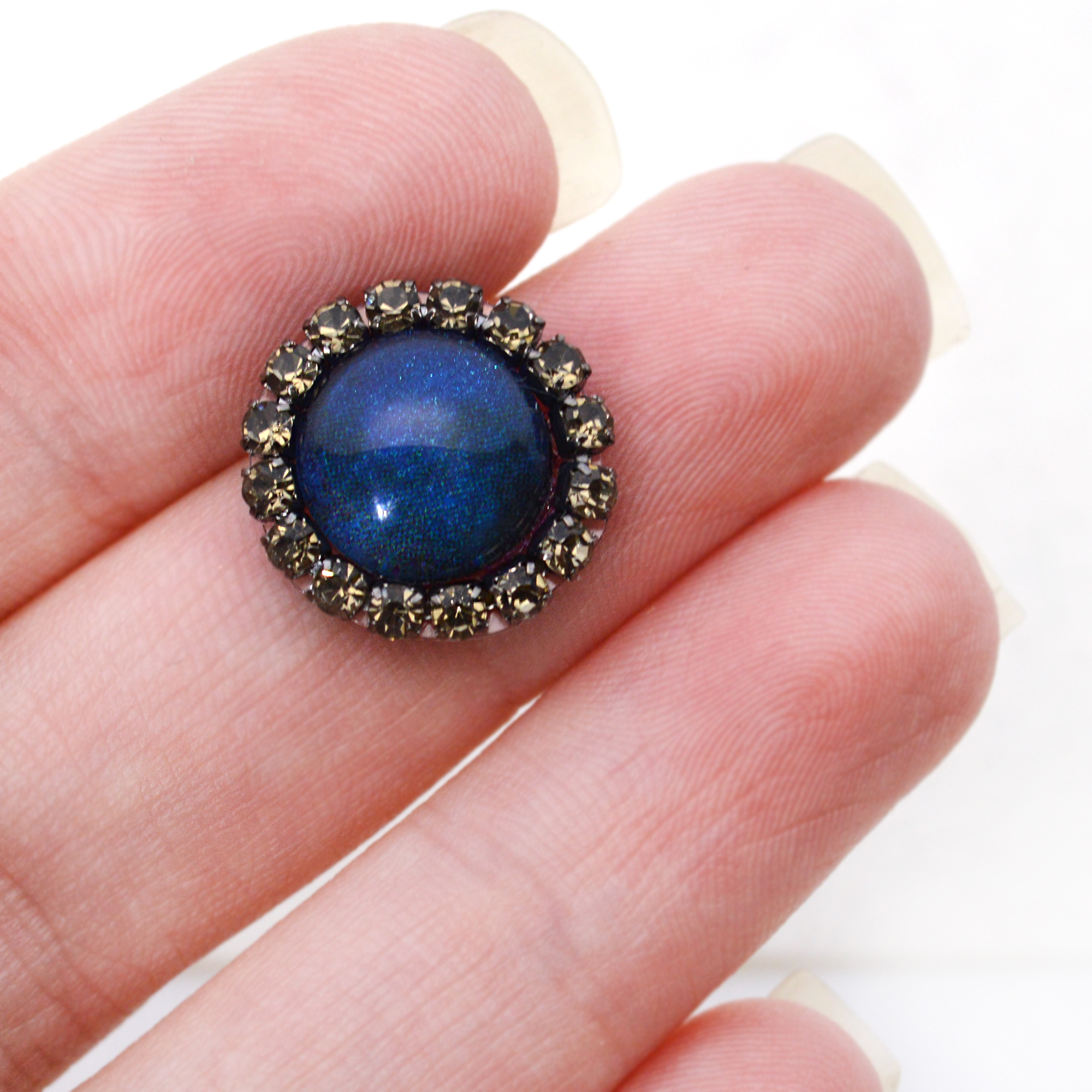 blue moon bindi with rhinestones